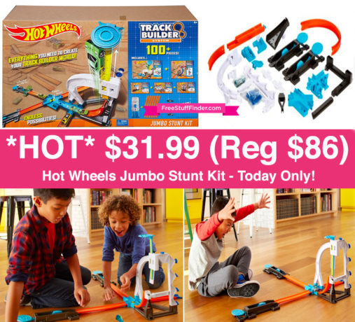 $31.99 (Reg $86) Hot Wheels Track Builder Jumbo Stunt Kit (Today Only)