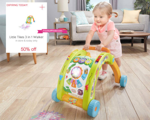 50% Off Little Tikes 3-in-1 Walker Cartwheel (Just $19.99 Today Only)