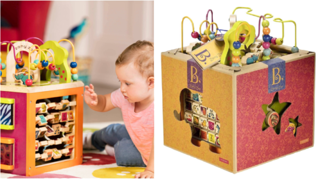 *HOT* $34.99 (Reg $60) B. Zany Zoo Wooden Activity Cube + FREE Shipping