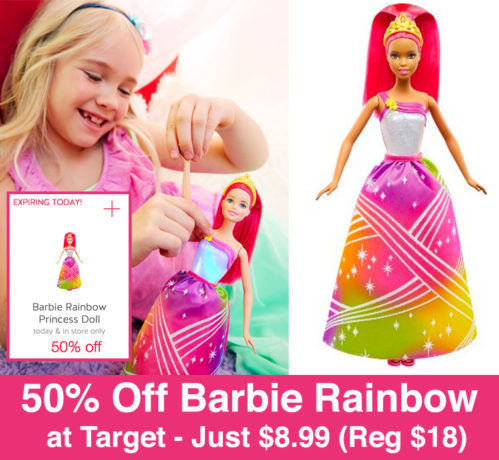 *HOT* 50% Off Barbie Rainbow Doll Cartwheel (Just $8.99 Today Only)