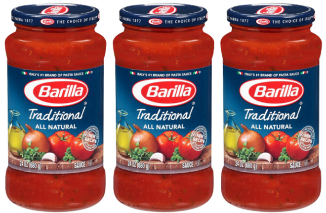 $1.13 (Reg $3) Barilla Pasta Sauce at Kroger