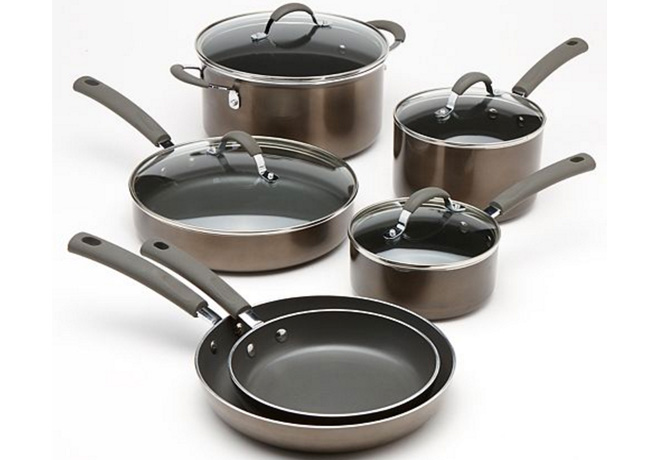 *HOT* $45.99 (Reg $180) Food Network 10Pc Cookware + FREE Shipping