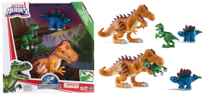 $23.99 (Reg $60) Playskool Jurassic World 3-Piece Stomp & Chomp Set