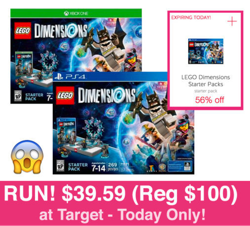 *HOT* $39 (Reg $100) LEGO Dimensions Starter Pack at Target (RUN - Today Only)