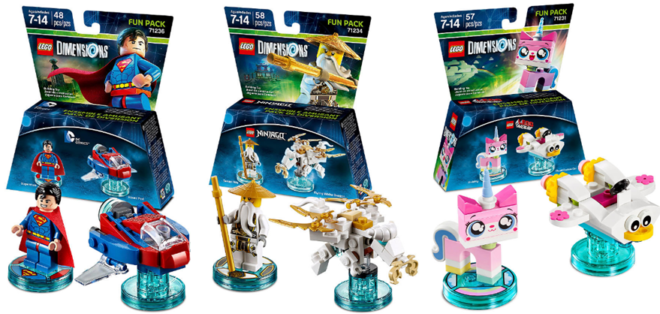 3 For $25 LEGO Dimensions Fun Packs + FREE Shipping (Today Only) - $8.33 Each!