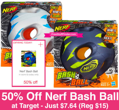 *HOT* 50% Off Nerf Bash Ball Cartwheel (Just $7.64 Today Only)