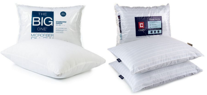 $3.49 (Reg $20) The Big One Pillows + FREE Store Pickup