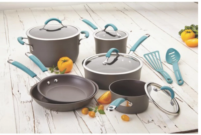 $109.99 (Reg $200) Rachael Ray Hard Anodized Cookware Set + FREE Shipping (Today Only)