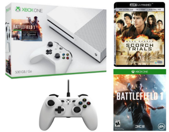 $299 (Reg $420) Xbox One 500 GB + FREE Game, Movie & Controller + FREE Shipping