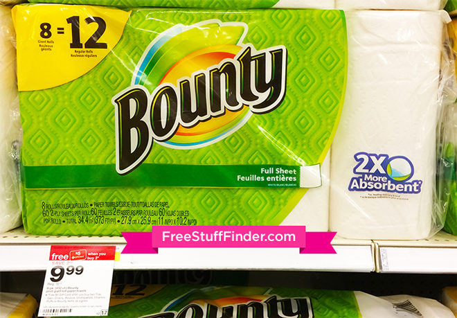 $5.49 (Reg $10) Bounty Paper Towels at Target ($0.69 per GIANT Roll)