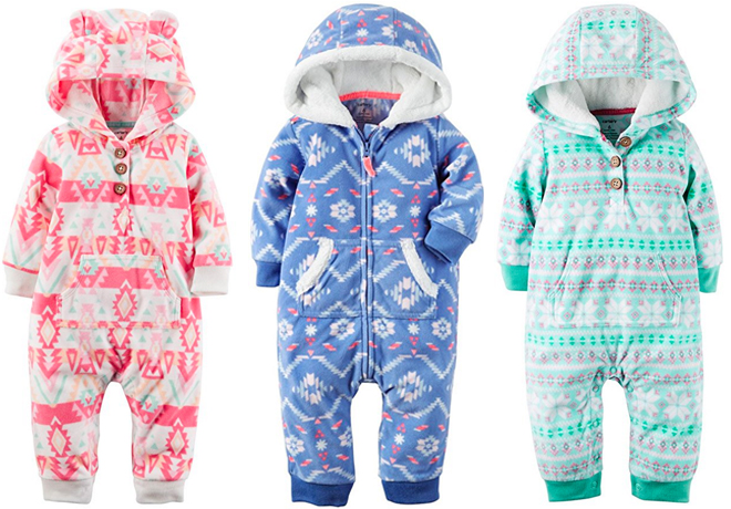 *HOT* $5.99 (Reg $20) Carter's Fleece Jumpsuit + FREE Shipping