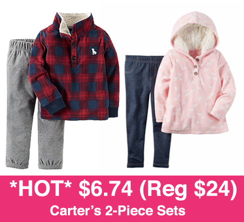 *HOT* $6.74 (Reg $24) Carter's 2-Piece Sets + FREE Pickup