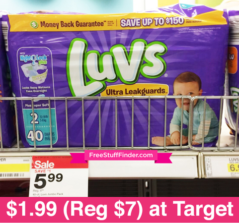 *HOT* $1.99 (Reg $7) Luvs Jumbo Pack Diapers at Target