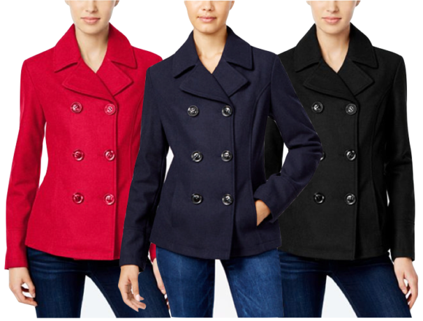 $29.99 (Reg $90) Women's Double-Breasted Peacoat + FREE Shipping (Ends 12/20)