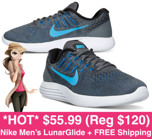 *HOT* $55.99 (Reg $120) Nike Men’s LunarGlide Running Shoes + FREE Shipping