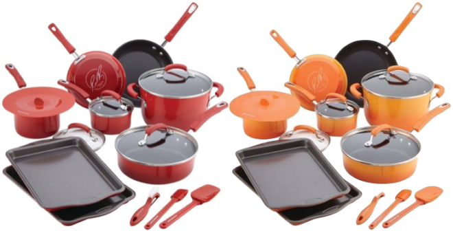 *HOT* $98 (Reg $190) Rachael Ray 16-Piece Cookware Set + FREE Shipping