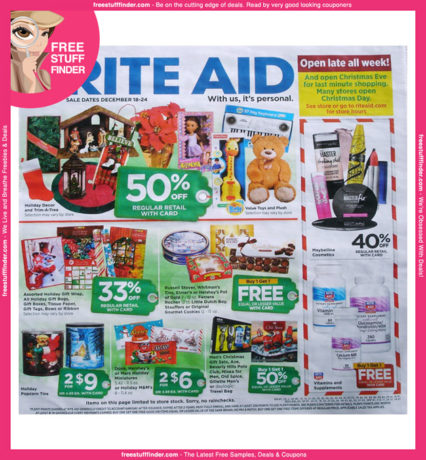 *HOT* Rite Aid Ad Preview (Week 12/18 – 12/24)