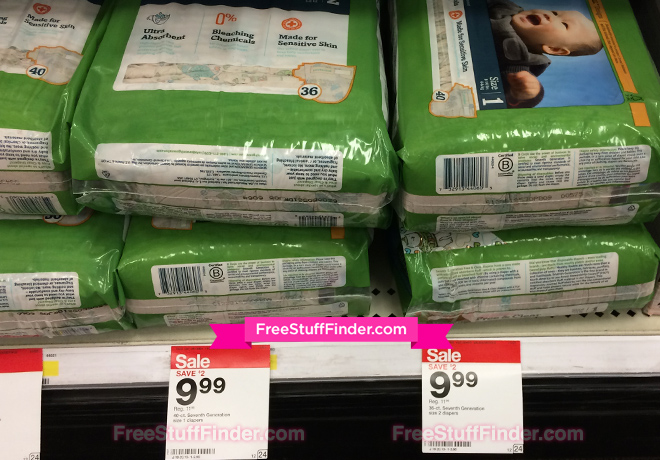 *HOT* $4.99 (Reg $12) Seventh Generation Jumbo Pack Diapers at Target