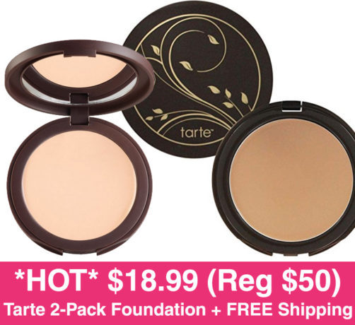 *HOT* $18.99 (Reg $50) Tarte Amazonian Clay 2-Pack Foundation + FREE Shipping