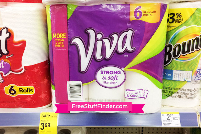 $3.24 (Reg $6.99) Viva 6-Pack Paper Towels at Walgreens