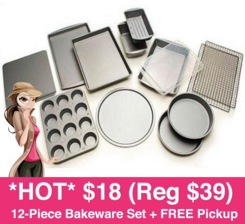 $18 (Reg $39) 12-Pc Bakeware + FREE Pickup