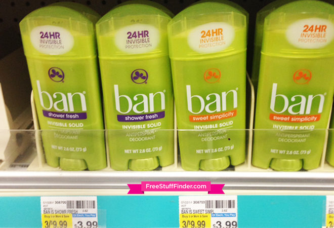 FREE Ban Deodorant at CVS