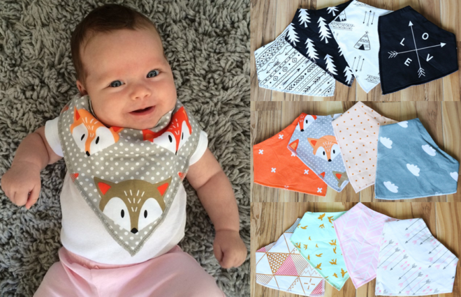 $12.99 (Reg $30) Baby Bibdanas 4-Piece Set