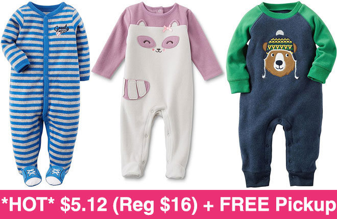 *HOT* $5.12 (Reg $16) Carter's Baby Sleeper PJ's + FREE Pickup