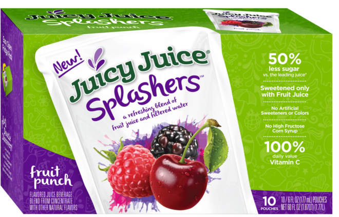 $0.34 (Reg $2.34) Juicy Juice Splashers at Walmart