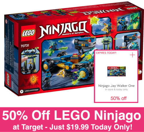 *NEW* 50% Off LEGO Ninjago Jay Walker One Cartwheel (Just $19.99 Today Only!)