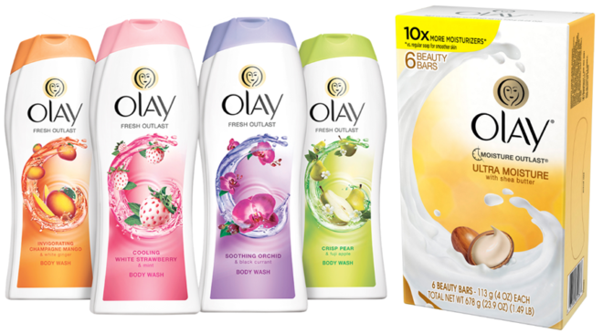 $1.87 (Reg $5) Olay Body Wash Or 6-Count Bar Packs at Walgreens