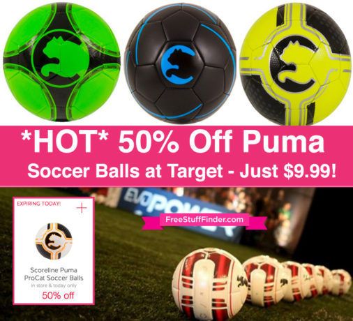 *NEW* 50% Off Puma ProCat Soccer Balls Cartwheel (Just $9.99 Today Only)