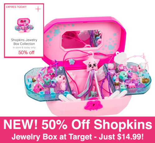 *HOT* 50% Off Shopkins Jewelry Box Collection Cartwheel (Just $14.99 Today Only)