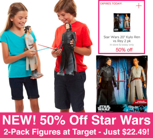 *NEW* 50% Off Star Wars 2-Pack Figures Cartwheel (Just $22.49 Today Only)