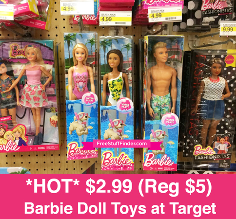 $2.99 (Reg $5) Barbie Doll Toys at Target