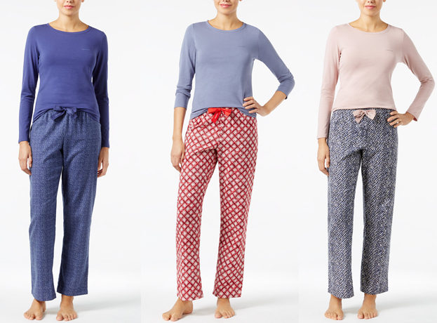 *HOT* $7.50 (Reg $70) Calvin Klein Women's 2-Piece Flannel Pajama Set + FREE Pickup