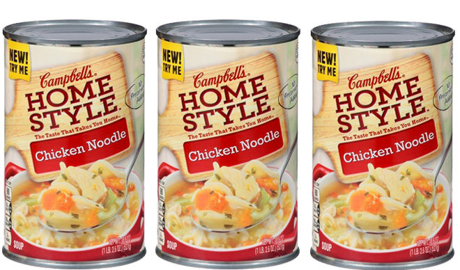 $0.50 (Reg $1) Campbell's Homestyle Soup at Dollar Tree