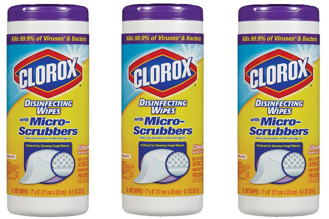 $1.49 (Reg $2.49) Clorox Micro-Scrubber Disinfecting Wipes + FREE Pickup