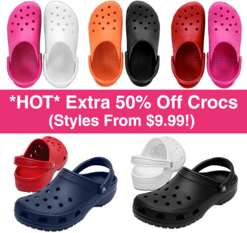 *HOT* Extra 50% Off Crocs Sale (From $9.99!)