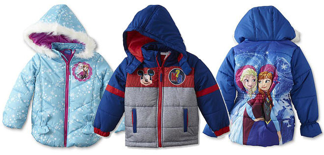 *HOT* $7.27 (Reg $45) Kids Disney Puffer Jackets + FREE Pickup