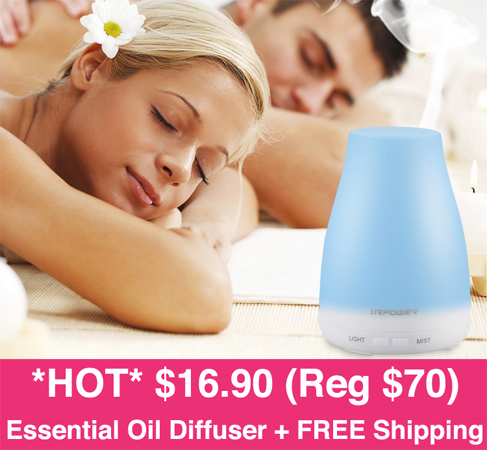 $15.95 (Reg $40) Essential Oil Diffuser