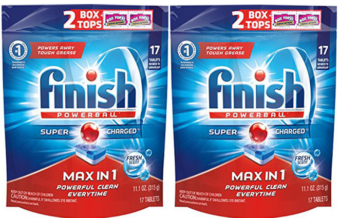 $1.47 (Reg $3.47) Finish Max-in-One Dishwasher Tablets at Walmart