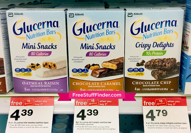 *HOT* FREE Glucerna Nutrition Bars at Target