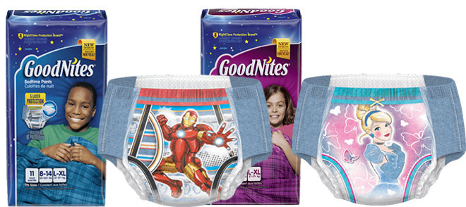 FREE Sample Goodnites Girl NightTime Underwear