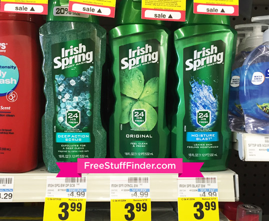 $1.32 (Reg $5) Irish Spring Body Wash at CVS