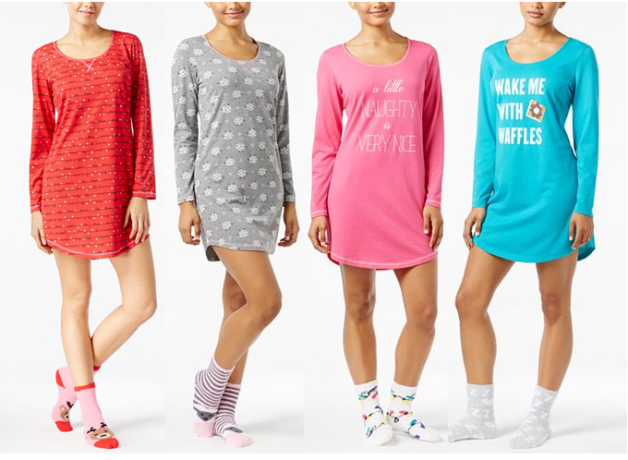 *HOT* $8.50 (Reg $35) Jenni 2-Piece Sleepshirt & Socks Sets + FREE Pickup