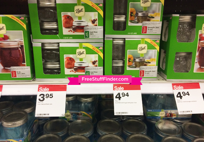 *HOT* $0.95 (Reg $4.39) Ball Mason Jar 4-Packs at Target