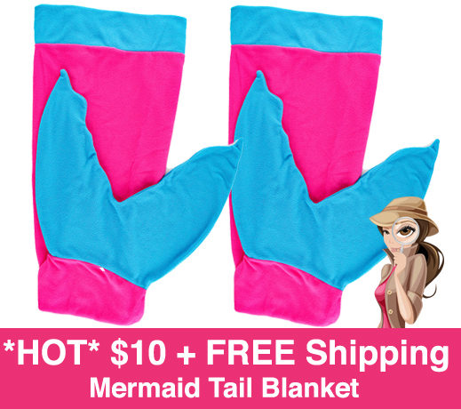 *HOT* Only $8 Kids' Fishtail Blanket + FREE Shipping
