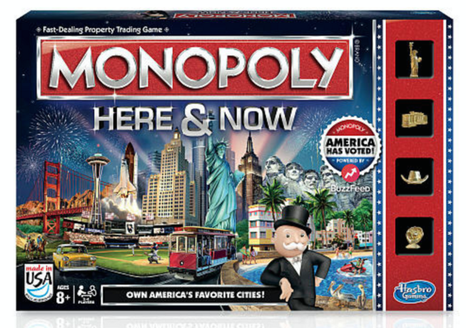 $6 Monopoly Here & Now Board Game + FREE Store Pickup