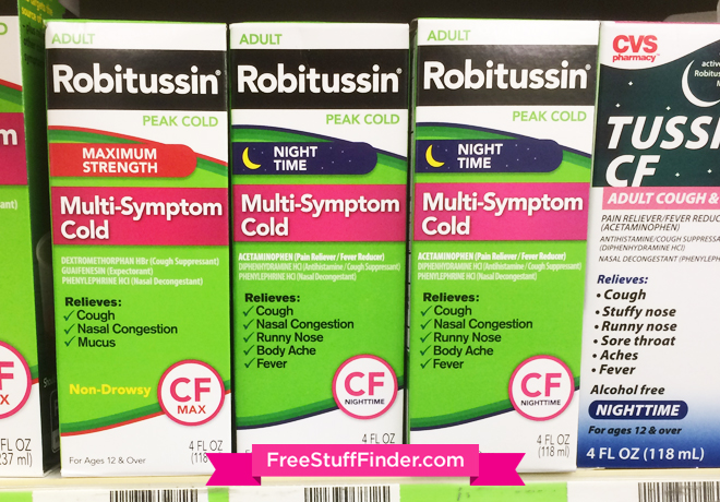 $3.99 (Reg $9) Robitussin Cold Medicine at CVS